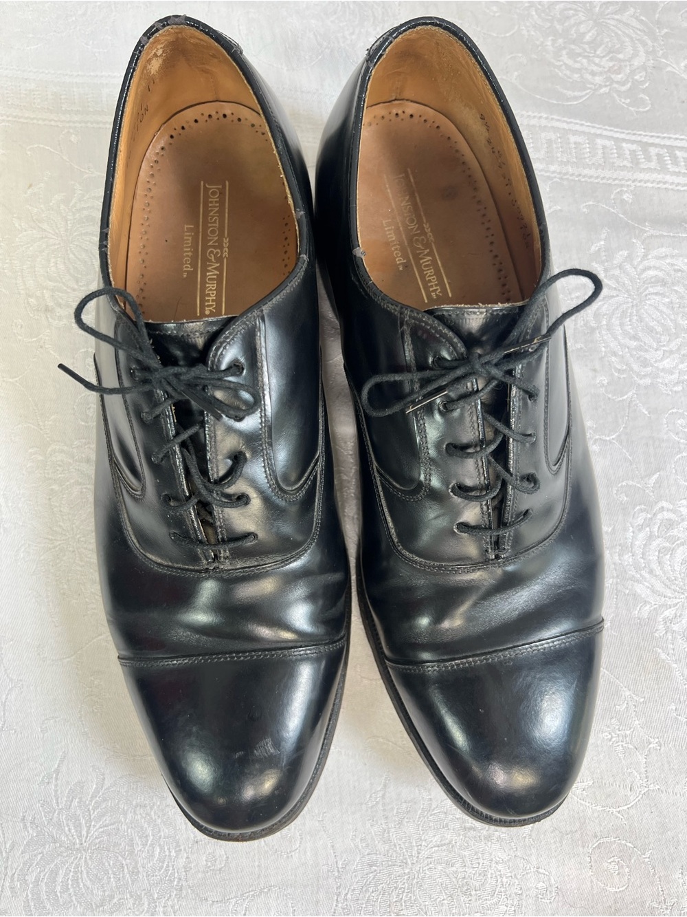 Johnston & Murphy Limited Men’s Dress Shoes Black Leather Lace Up 9.5